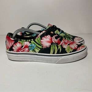 Vans Hawaiian Floral Flowers Hibiscus Women's Size 7.5 Sneakers Shoes